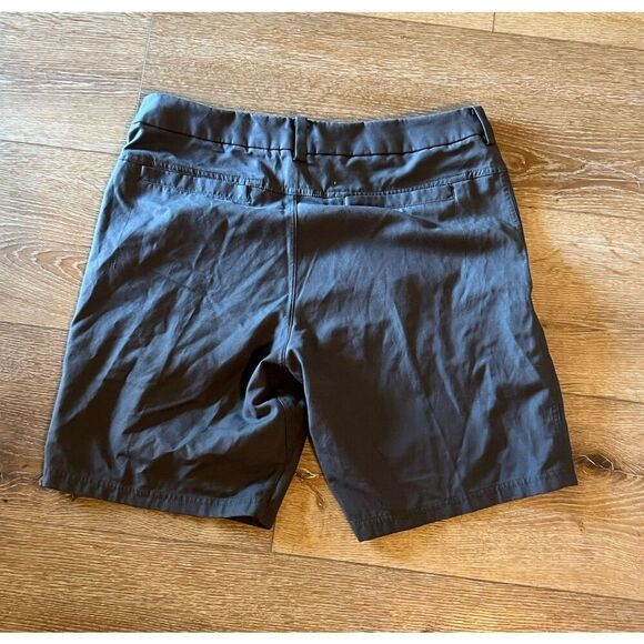 Lululemon Commission Shorts Qwick Oxford Men's 34 Gray Chino Performance Golf - Picture 2 of 3